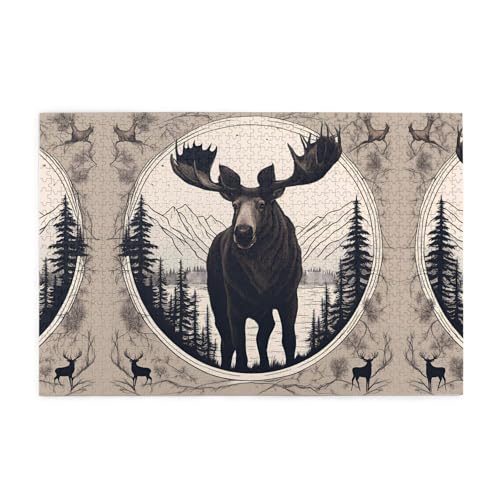 Puzzles1000 Teile YYHWHJDE Elch Bär Hirsch Bild Pädagogische Intellektuelle Holzpuzzles Lustige Puzzles Stressabbau Puzzles Puzzles1000 Teile YYHWHJDE Elch Bär Hirsch Bild Pädagogische Intellektuelle Holzpuzzles Lustige Puzzles Stressabbau Puzzles von YYHWHJDE