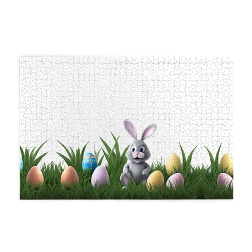 Puzzles1000 Teile YYHWHJDE Hasen wie Ostereier Drucke Qualität Holzpuzzle für Erwachsene und Kinder, lustige Puzzles, Stressabbau Puzzles von YYHWHJDE