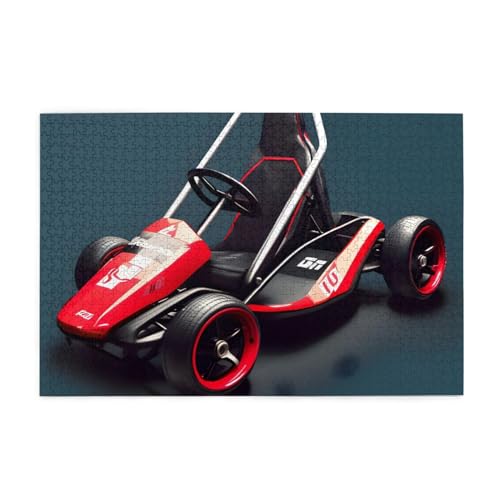 Puzzles1000 Teile YYHWHJDE Mini Kart Drucke Pädagogische Intellektuelle Holzpuzzles Lustige Puzzles Stressabbau Spiel von YYHWHJDE