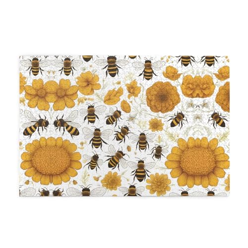 Puzzles1000 Teile YYHWHJDE Niedliches kleines Bienenmuster, hochwertiges Holzpuzzle für Erwachsene und Kinder, lustige Puzzles, Stressabbau-Puzzles Puzzles1000 Teile YYHWHJDE Niedliches kleines Bienenmuster, hochwertiges Holzpuzzle für Erwachsene und Kinder, lustige Puzzles, Stressabbau-Puzzles von YYHWHJDE