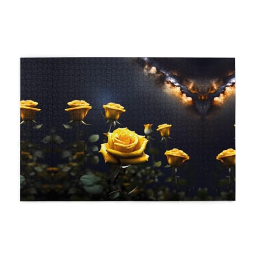 Puzzles1000 Teile YYHWHJDE Schöne Gelbe Rosen Bild Pädagogische Intellektuelle Holzpuzzles Lustige Puzzles Stressabbau Puzzles Puzzles1000 Teile YYHWHJDE Schöne Gelbe Rosen Bild Pädagogische Intellektuelle Holzpuzzles Lustige Puzzles Stressabbau Puzzles von YYHWHJDE