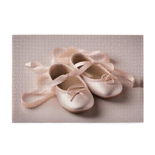Puzzles1000 Teile Yyhwhjde Ballettschuhe Bild Pädagogische Intellektuelle Holzpuzzles Lustige Puzzles Stressabbau Puzzles von YYHWHJDE