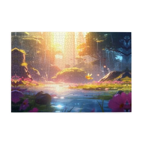 Puzzles1000 Teile Yyhwhjde Bergvögel Drucke Pädagogische Intellektuelle Holzpuzzles, lustige Puzzles, Stressabbau-Spiel von YYHWHJDE