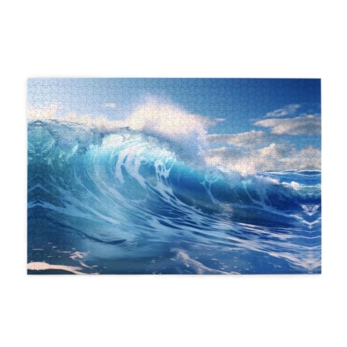 Puzzles1000 Teile Yyhwhjde Blau Ozean Wellen Bild Pädagogische Intellektuelle Holzpuzzles Lustige Puzzles Stressabbau Puzzles Puzzles1000 Teile Yyhwhjde Blau Ozean Wellen Bild Pädagogische Intellektuelle Holzpuzzles Lustige Puzzles Stressabbau Puzzles von YYHWHJDE