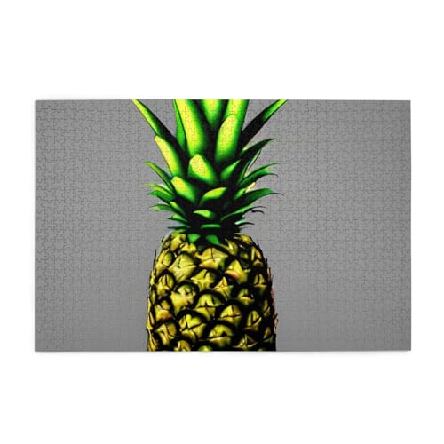 Puzzles1000 Teile Yyhwhjde Cartoon Ananas Drucke Pädagogische Intellektuelle Holzpuzzles Lustige Puzzles Stressabbau Spiel von YYHWHJDE