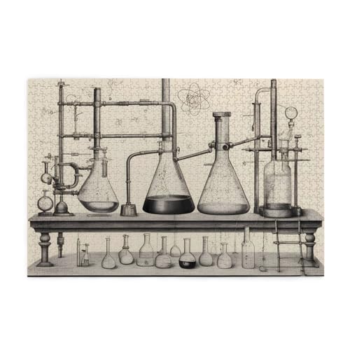 Puzzles1000 Teile Yyhwhjde Chemie Druck Drucke Pädagogische Intellektuelle Holzpuzzles Lustige Puzzles Stressabbau Spiel von YYHWHJDE