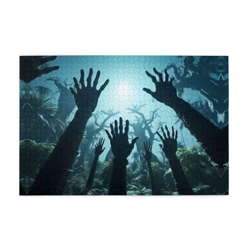 Puzzles1000 Teile Yyhwhjde Deep Woods Monster-Handabdrücke, hochwertiges Holzpuzzle für Erwachsene und Kinder, lustige Puzzles, Stressabbau-Puzzles Puzzles1000 Teile Yyhwhjde Deep Woods Monster-Handabdrücke, hochwertiges Holzpuzzle für Erwachsene und Kinder, lustige Puzzles, Stressabbau-Puzzles von YYHWHJDE