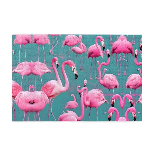 Puzzles1000 Teile Yyhwhjde Eine Flamingo-Flocke Bild Pädagogische Intellektuelle Holzpuzzles Lustige Puzzles Stressabbau Puzzles Puzzles1000 Teile Yyhwhjde Eine Flamingo-Flocke Bild Pädagogische Intellektuelle Holzpuzzles Lustige Puzzles Stressabbau Puzzles von YYHWHJDE