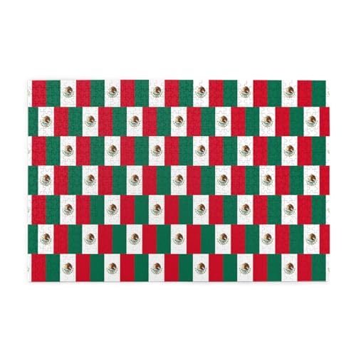 Puzzles1000 Teile Yyhwhjde Flagge Mexikos Drucke Pädagogische Intellektuelle Holzpuzzles Lustige Puzzles Stressabbau-Spiel von YYHWHJDE