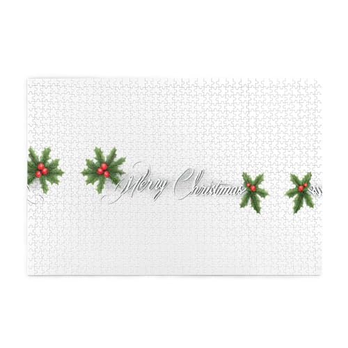Puzzles1000 Teile Yyhwhjde Frohe Weihnachten Bild Pädagogische Intellektuelle Holzpuzzles Lustige Puzzles Stressabbau Puzzles von YYHWHJDE