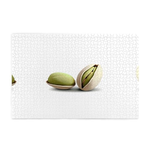 Puzzles1000 Teile Yyhwhjde Geschälte Pistazie Muster Qualität Holzpuzzle für Erwachsene und Kinder, lustige Puzzles, Stressabbau Puzzles von YYHWHJDE