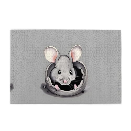 Puzzles1000 Teile Yyhwhjde Graue Ratte Bild Pädagogische Intellektuelle Holzpuzzles Lustige Puzzles Stressabbau Puzzles Puzzles1000 Teile Yyhwhjde Graue Ratte Bild Pädagogische Intellektuelle Holzpuzzles Lustige Puzzles Stressabbau Puzzles von YYHWHJDE
