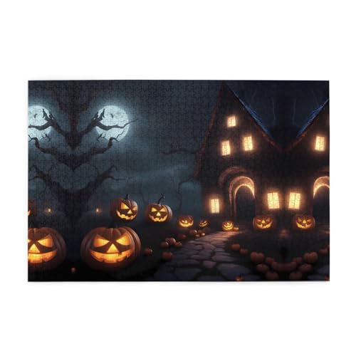 Puzzles1000 Teile Yyhwhjde Halloween-Schwarze Nacht Muster Qualität Holzpuzzle für Erwachsene und Kinder, lustige Puzzles, Stressabbau-Puzzles Puzzles1000 Teile Yyhwhjde Halloween-Schwarze Nacht Muster Qualität Holzpuzzle für Erwachsene und Kinder, lustige Puzzles, Stressabbau-Puzzles von YYHWHJDE