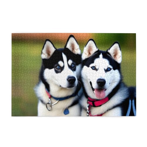 Puzzles1000 Teile Yyhwhjde Husky Hunde Bild Pädagogische Intellektuelle Holzpuzzles Lustige Puzzles Stressabbau Puzzles Puzzles1000 Teile Yyhwhjde Husky Hunde Bild Pädagogische Intellektuelle Holzpuzzles Lustige Puzzles Stressabbau Puzzles von YYHWHJDE