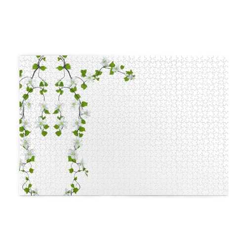 Puzzles1000 Teile Yyhwhjde Jasmin Hängekorb Muster Qualität Holzpuzzle für Erwachsene und Kinder, lustige Puzzles, Stressabbau Puzzles von YYHWHJDE