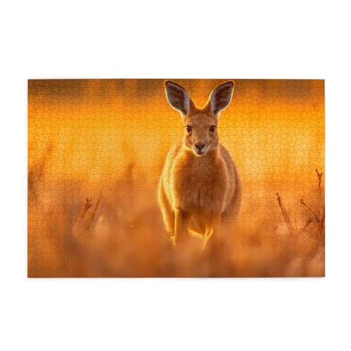Puzzles1000 Teile Yyhwhjde Känguru-Springen Drucke, hochwertiges Holzpuzzle für Erwachsene und Kinder, lustige Puzzles, Stressabbau-Puzzles Puzzles1000 Teile Yyhwhjde Känguru-Springen Drucke, hochwertiges Holzpuzzle für Erwachsene und Kinder, lustige Puzzles, Stressabbau-Puzzles von YYHWHJDE