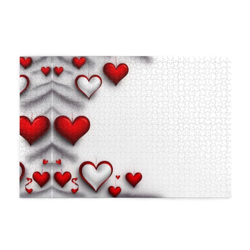 Puzzles1000 Teile Yyhwhjde Kiefernnadelbaum voller Liebe Drucke pädagogische intellektuelle Holzpuzzles, lustige Puzzles, Stressabbau-Spiel von YYHWHJDE