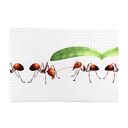 Puzzles1000 Teile Yyhwhjde Kleine Ameisen, die sich vor dem Regen verstecken, Drucke, hochwertiges Holzpuzzle für Erwachsene und Kinder, lustige Puzzles, stressabbauende Puzzles Puzzles1000 Teile Yyhwhjde Kleine Ameisen, die sich vor dem Regen verstecken, Drucke, hochwertiges Holzpuzzle für Erwachsene und Kinder, lustige Puzzles, stressabbauende Puzzles von YYHWHJDE