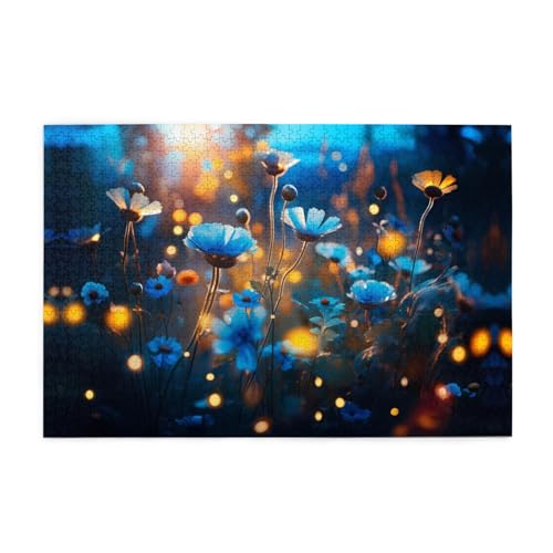 Puzzles1000 Teile Yyhwhjde Kleine blaue Blumen Drucke Qualität Holzpuzzle für Erwachsene und Kinder, lustige Puzzles, Stressabbau Puzzles Puzzles1000 Teile Yyhwhjde Kleine blaue Blumen Drucke Qualität Holzpuzzle für Erwachsene und Kinder, lustige Puzzles, Stressabbau Puzzles von YYHWHJDE