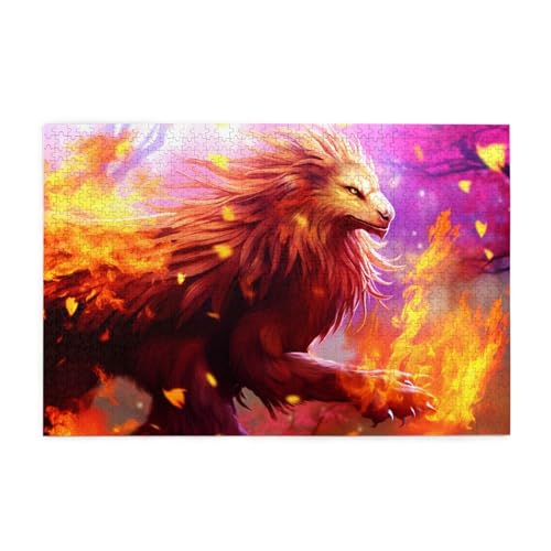 Puzzles1000 Teile Yyhwhjde Lava Löwe Biest Drucke Qualität Holzpuzzle für Erwachsene und Kinder, lustige Puzzles, Stressabbau Puzzles Puzzles1000 Teile Yyhwhjde Lava Löwe Biest Drucke Qualität Holzpuzzle für Erwachsene und Kinder, lustige Puzzles, Stressabbau Puzzles von YYHWHJDE