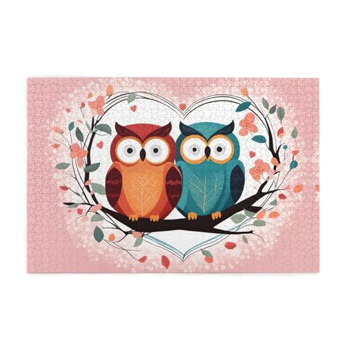 Puzzles1000 Teile Yyhwhjde Liebe Eule Bild Pädagogische Intellektuelle Holzpuzzles Lustige Puzzles Stressabbau Puzzles Puzzles1000 Teile Yyhwhjde Liebe Eule Bild Pädagogische Intellektuelle Holzpuzzles Lustige Puzzles Stressabbau Puzzles von YYHWHJDE