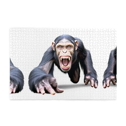 Puzzles1000 Teile Yyhwhjde Manic Gorilla Bild Pädagogische Intellektuelle Holzpuzzles Lustige Puzzles Stressabbau Puzzles Puzzles1000 Teile Yyhwhjde Manic Gorilla Bild Pädagogische Intellektuelle Holzpuzzles Lustige Puzzles Stressabbau Puzzles von YYHWHJDE