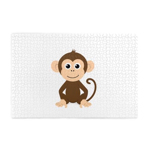Puzzles1000 Teile Yyhwhjde Naughty Little Monkey Picture Educational Intellectual Wooden Puzzles, Fun Puzzles, Stress Relieving Puzzles von YYHWHJDE