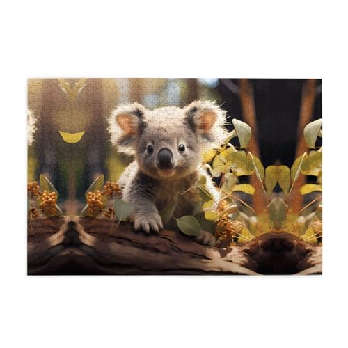Puzzles1000 Teile Yyhwhjde Niedliche Koala-Pflanzenbild Pädagogische Intellektuelle Holzpuzzles Lustige Puzzles Stressabbau Puzzles Puzzles1000 Teile Yyhwhjde Niedliche Koala-Pflanzenbild Pädagogische Intellektuelle Holzpuzzles Lustige Puzzles Stressabbau Puzzles von YYHWHJDE