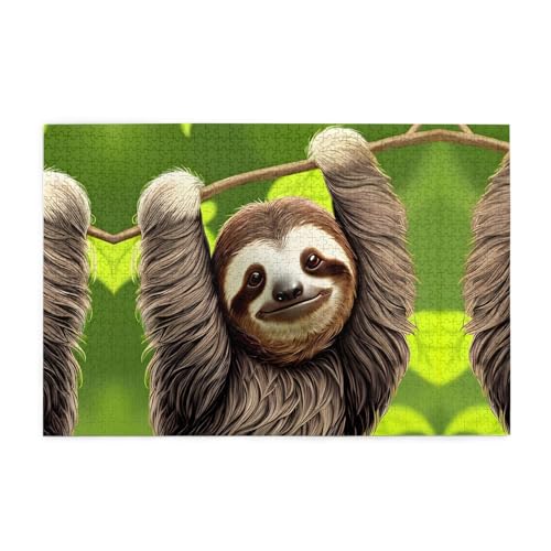 Puzzles1000 Teile Yyhwhjde Niedliches Faultier Bild Pädagogische Intellektuelle Holzpuzzles Lustige Puzzles Stressabbau Puzzles Puzzles1000 Teile Yyhwhjde Niedliches Faultier Bild Pädagogische Intellektuelle Holzpuzzles Lustige Puzzles Stressabbau Puzzles von YYHWHJDE