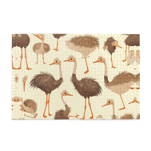 Puzzles1000 Teile Yyhwhjde Niedliches Straußenbild Pädagogische Intellektuelle Holzpuzzles Lustige Puzzles Stressabbau Puzzles Puzzles1000 Teile Yyhwhjde Niedliches Straußenbild Pädagogische Intellektuelle Holzpuzzles Lustige Puzzles Stressabbau Puzzles von YYHWHJDE