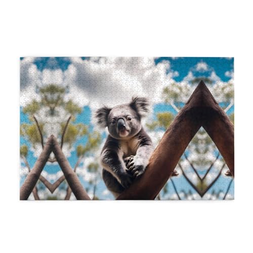 Puzzles1000 Teile Yyhwhjde Niedliches kleines Koala-Muster Qualität Holzpuzzle für Erwachsene und Kinder, lustige Puzzles, Stressabbau-Puzzles Puzzles1000 Teile Yyhwhjde Niedliches kleines Koala-Muster Qualität Holzpuzzle für Erwachsene und Kinder, lustige Puzzles, Stressabbau-Puzzles von YYHWHJDE