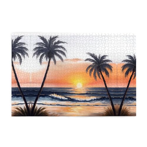 Puzzles1000 Teile Yyhwhjde Ölgemälde von Palmen Bild Pädagogische Intellektuelle Holzpuzzles Lustige Puzzles Stressabbau Puzzles Puzzles1000 Teile Yyhwhjde Ölgemälde von Palmen Bild Pädagogische Intellektuelle Holzpuzzles Lustige Puzzles Stressabbau Puzzles von YYHWHJDE