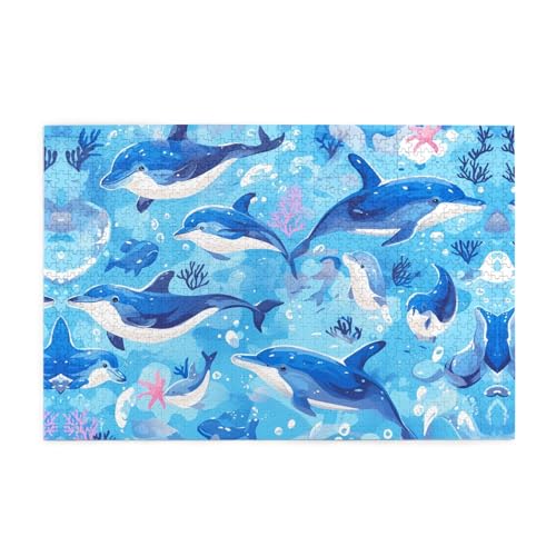 Puzzles1000 Teile Yyhwhjde Ozean Delfin Blick auf dich Bild Pädagogische Intellektuelle Holzpuzzles Lustige Puzzles Stressabbau Puzzles Puzzles1000 Teile Yyhwhjde Ozean Delfin Blick auf dich Bild Pädagogische Intellektuelle Holzpuzzles Lustige Puzzles Stressabbau Puzzles von YYHWHJDE