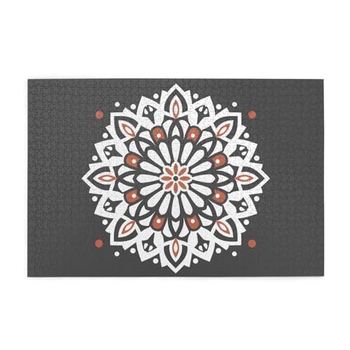 Puzzles1000 Teile Yyhwhjde Rotierende Symbole Drucke Pädagogische Intellektuelle Holzpuzzles Lustige Puzzles Stressabbau-Spiel von YYHWHJDE