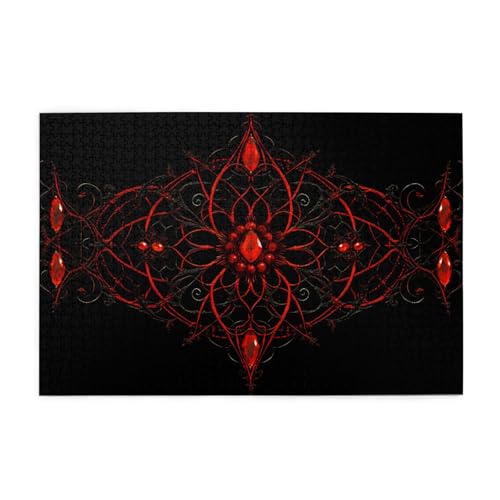 Puzzles1000 Teile Yyhwhjde Rubin Spinne Drucke Pädagogische Intellektuelle Holzpuzzles Lustige Puzzles Stressabbau-Spiel von YYHWHJDE