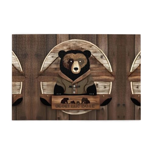 Puzzles1000 Teile Yyhwhjde Rustikale Lodge Bär Bild Pädagogische Intellektuelle Holzpuzzles Lustige Puzzles Stressabbau Puzzles Puzzles1000 Teile Yyhwhjde Rustikale Lodge Bär Bild Pädagogische Intellektuelle Holzpuzzles Lustige Puzzles Stressabbau Puzzles von YYHWHJDE