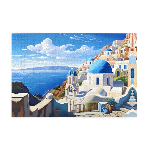 Puzzles1000 Teile Yyhwhjde Santorini Griechische Insel Meerblick Bild Pädagogische Intellektuelle Holzpuzzles Lustige Puzzles Stressabbau Puzzles Puzzles1000 Teile Yyhwhjde Santorini Griechische Insel Meerblick Bild Pädagogische Intellektuelle Holzpuzzles Lustige Puzzles Stressabbau Puzzles von YYHWHJDE