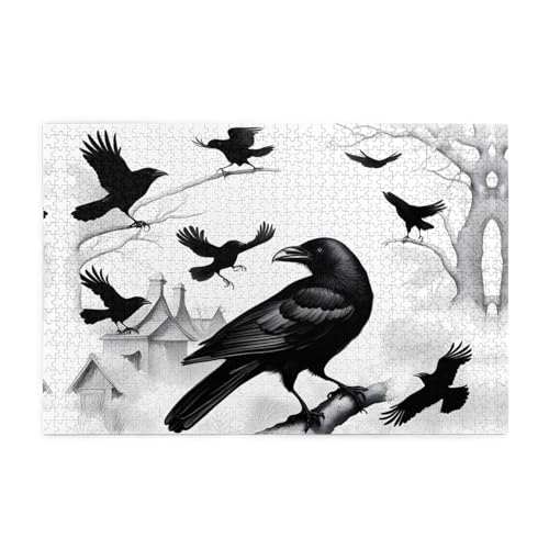 Puzzles1000 Teile Yyhwhjde Schwarze Krähe Vögel Bild Pädagogische Intellektuelle Holzpuzzles Lustige Puzzles Stressabbau Puzzles Puzzles1000 Teile Yyhwhjde Schwarze Krähe Vögel Bild Pädagogische Intellektuelle Holzpuzzles Lustige Puzzles Stressabbau Puzzles von YYHWHJDE