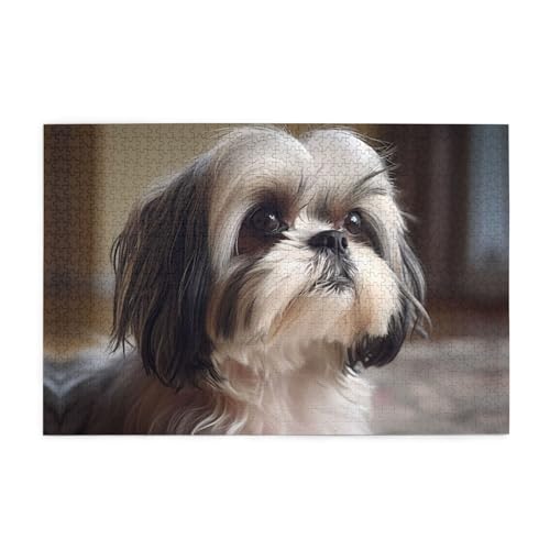 Puzzles1000 Teile Yyhwhjde Shih Tzu Hund Bild Pädagogische Intellektuelle Holzpuzzles Lustige Puzzles Stressabbau Puzzles Puzzles1000 Teile Yyhwhjde Shih Tzu Hund Bild Pädagogische Intellektuelle Holzpuzzles Lustige Puzzles Stressabbau Puzzles von YYHWHJDE