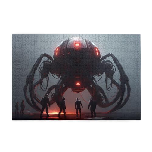 Puzzles1000 Teile Yyhwhjde Spinne Mechanische Drucke Pädagogische Intellektuelle Holzpuzzles Lustige Puzzles Stressabbau-Spiel von YYHWHJDE