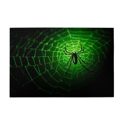 Puzzles1000 Teile Yyhwhjde Spinnennetz Drucke Pädagogische Intellektuelle Holzpuzzles Lustige Puzzles Stressabbau Spiel von YYHWHJDE