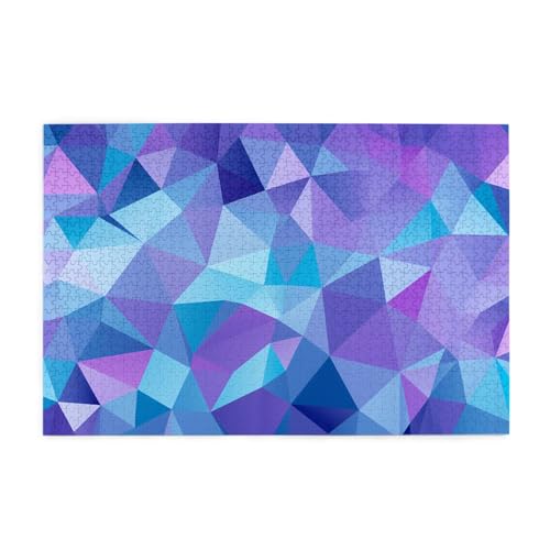 Puzzles1000 Teile Yyhwhjde Splendid Polygon Prints Pädagogische Intellektuelle Holzpuzzles, lustige Puzzles, Stressabbau-Spiel von YYHWHJDE