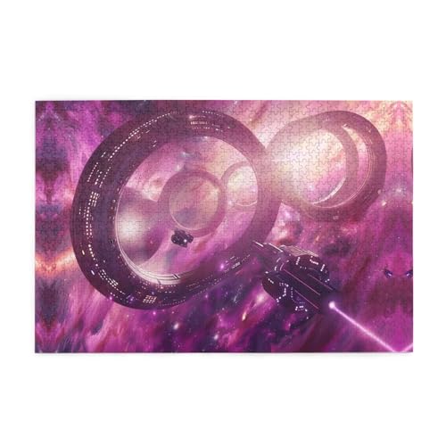 Puzzles1000 Teile Yyhwhjde Stern Fluss Terminal Drucke Pädagogische Intellektuelle Holzpuzzles Lustige Puzzles Stressabbau Spiel von YYHWHJDE