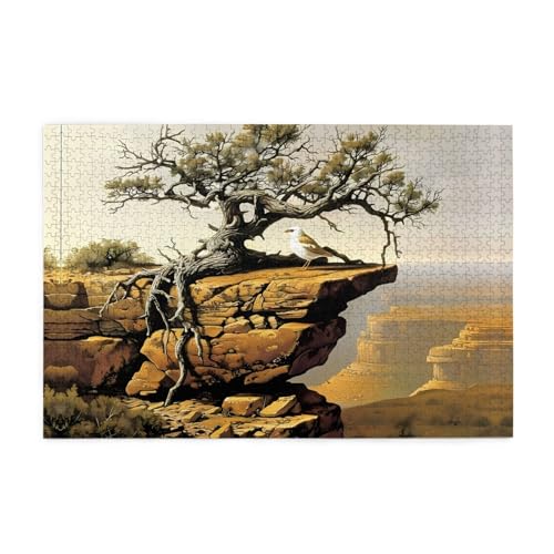 Puzzles1000 Teile Yyhwhjde Tough Tree Prints Pädagogische Intellektuelle Holzpuzzles, lustige Puzzles, Stressabbau-Spiel von YYHWHJDE