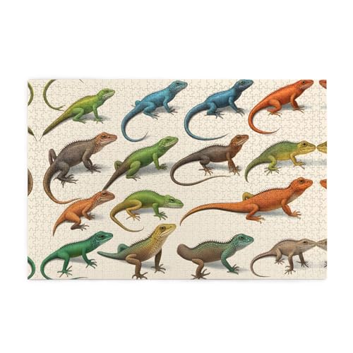 Puzzles1000 Teile Yyhwhjde Verschiedene Arten von Eidechse Bild Pädagogische Intellektuelle Holzpuzzles Lustige Puzzles Stressabbau Puzzles Puzzles1000 Teile Yyhwhjde Verschiedene Arten von Eidechse Bild Pädagogische Intellektuelle Holzpuzzles Lustige Puzzles Stressabbau Puzzles von YYHWHJDE
