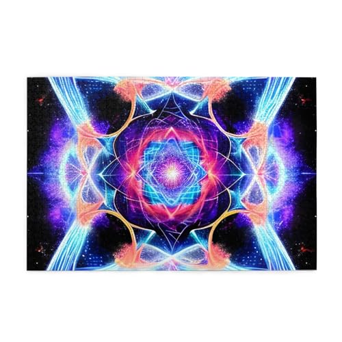 Puzzles1000 Teile Yyhwhjde Vierdimensionale Weltraumdrucke Pädagogische Intellektuelle Holzpuzzles, lustige Puzzles, Stressabbau-Spiel von YYHWHJDE