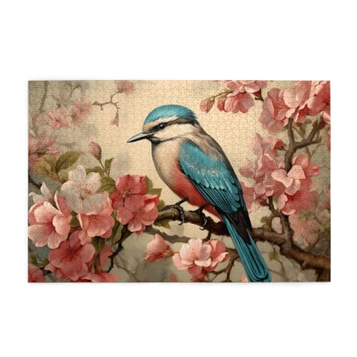 Puzzles1000 Teile Yyhwhjde Vintage Vogel Blume Drucke Pädagogische Intellektuelle Holzpuzzles Lustige Puzzles Stressabbau-Spiel Puzzles1000 Teile Yyhwhjde Vintage Vogel Blume Drucke Pädagogische Intellektuelle Holzpuzzles Lustige Puzzles Stressabbau-Spiel von YYHWHJDE