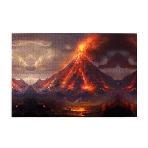Puzzles1000 Teile Yyhwhjde Vulkandrucke, hochwertiges Holzpuzzle für Erwachsene und Kinder, lustige Puzzles, Stressabbau-Puzzles Puzzles1000 Teile Yyhwhjde Vulkandrucke, hochwertiges Holzpuzzle für Erwachsene und Kinder, lustige Puzzles, Stressabbau-Puzzles von YYHWHJDE