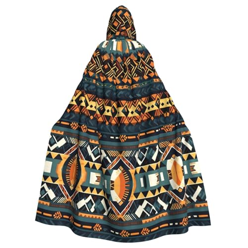 YYHWHJDE Afrikanischer Tribal-Umhang mit ethnischer Textur, Halloween, Erwachsenen-Kapuzenumhang für Partys und Kostümveranstaltungen YYHWHJDE Afrikanischer Tribal-Umhang mit ethnischer Textur, Halloween, Erwachsenen-Kapuzenumhang für Partys und Kostümveranstaltungen von YYHWHJDE