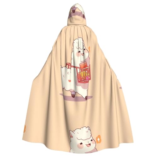 YYHWHJDE Alpaka mit Kapuze für Erwachsene mit Korb, bedruckt, für Partys und Kostüme YYHWHJDE Alpaka mit Kapuze für Erwachsene mit Korb, bedruckt, für Partys und Kostüme von YYHWHJDE